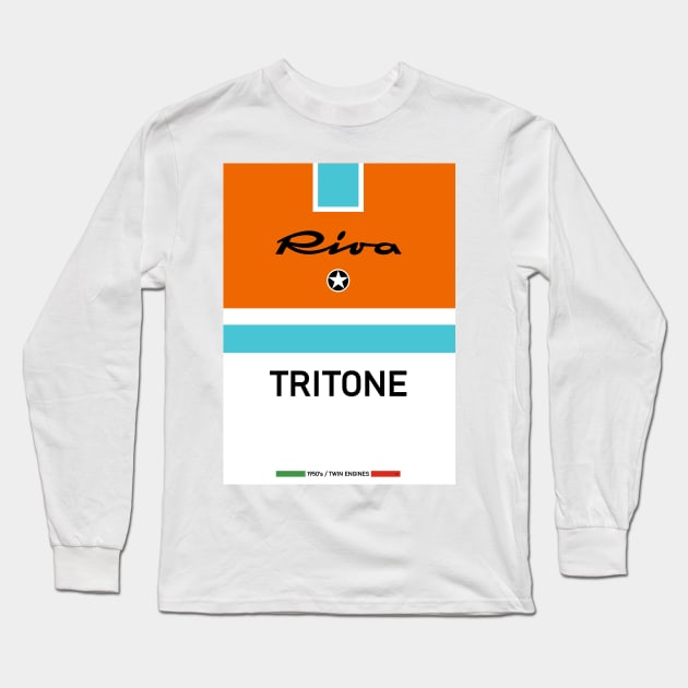 Riva Tritone Aquarama Italy Runabout Vintage Long Sleeve T-Shirt by PB Mary